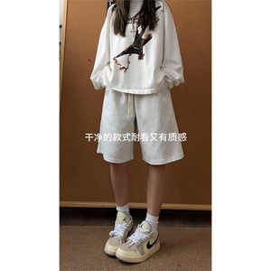 B221美式ins高街刺绣小花休闲短裤五分裤LK25549-特P25控58.8,高腰短裤的穿搭图片