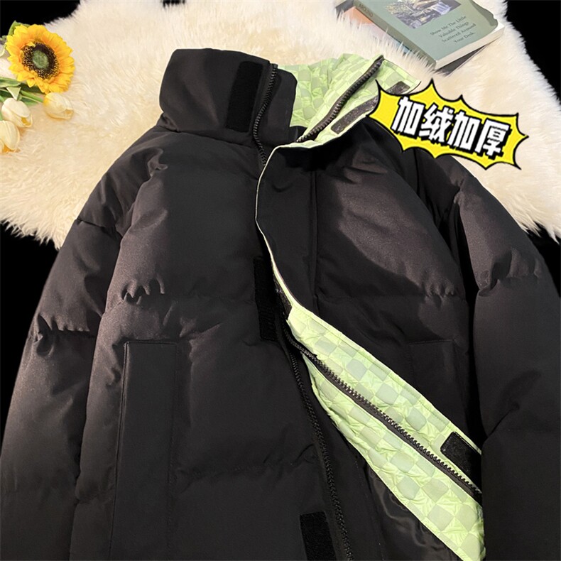 三防料抖音品质现货10W件宽松加绒加厚棉衣外套棉服BM666特P85,男装棉衣,电商A486