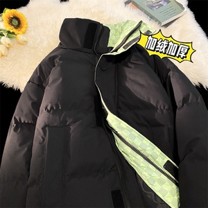 三防料 抖音品质 现货10W件 宽松加绒加厚棉衣外套棉服BM666特P85图片