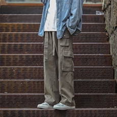 港风抖音品质休闲裤工装裤直筒裤长裤A014-DY2165-P65控88，男装工装外套，电商A014