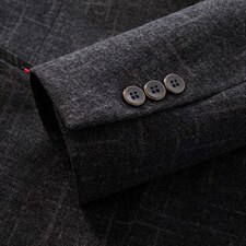 商务西服男秋季潮款休闲小西服上衣中年男士单西外套ASD2363-P180图片
