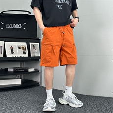 速干斜拉链口袋五分裤男工装短裤DS-A329-K958-P48，男装牛仔裤，电商A329