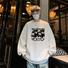 华夫格！华夫格上衣男圆领华夫格卫衣男大码长袖t恤男HY247-特P23，男装T恤，电商B367
