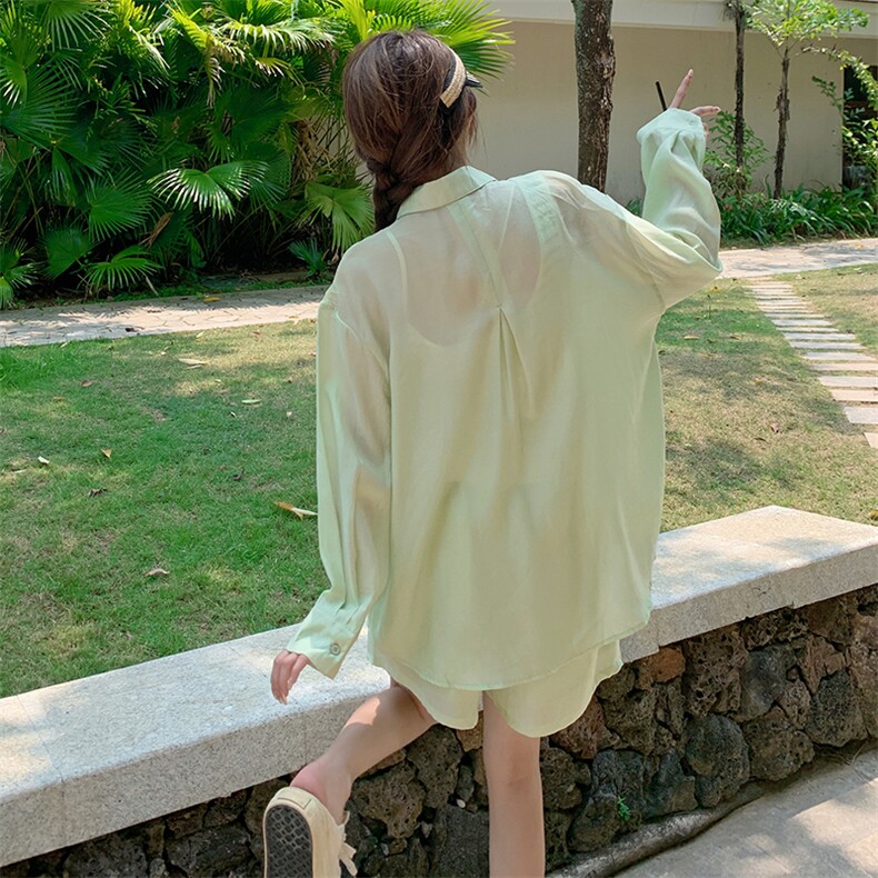 2024新款夏装宽松绿色三件套212A-8831-P135-K198,女装套装/套裙,浙宝212A