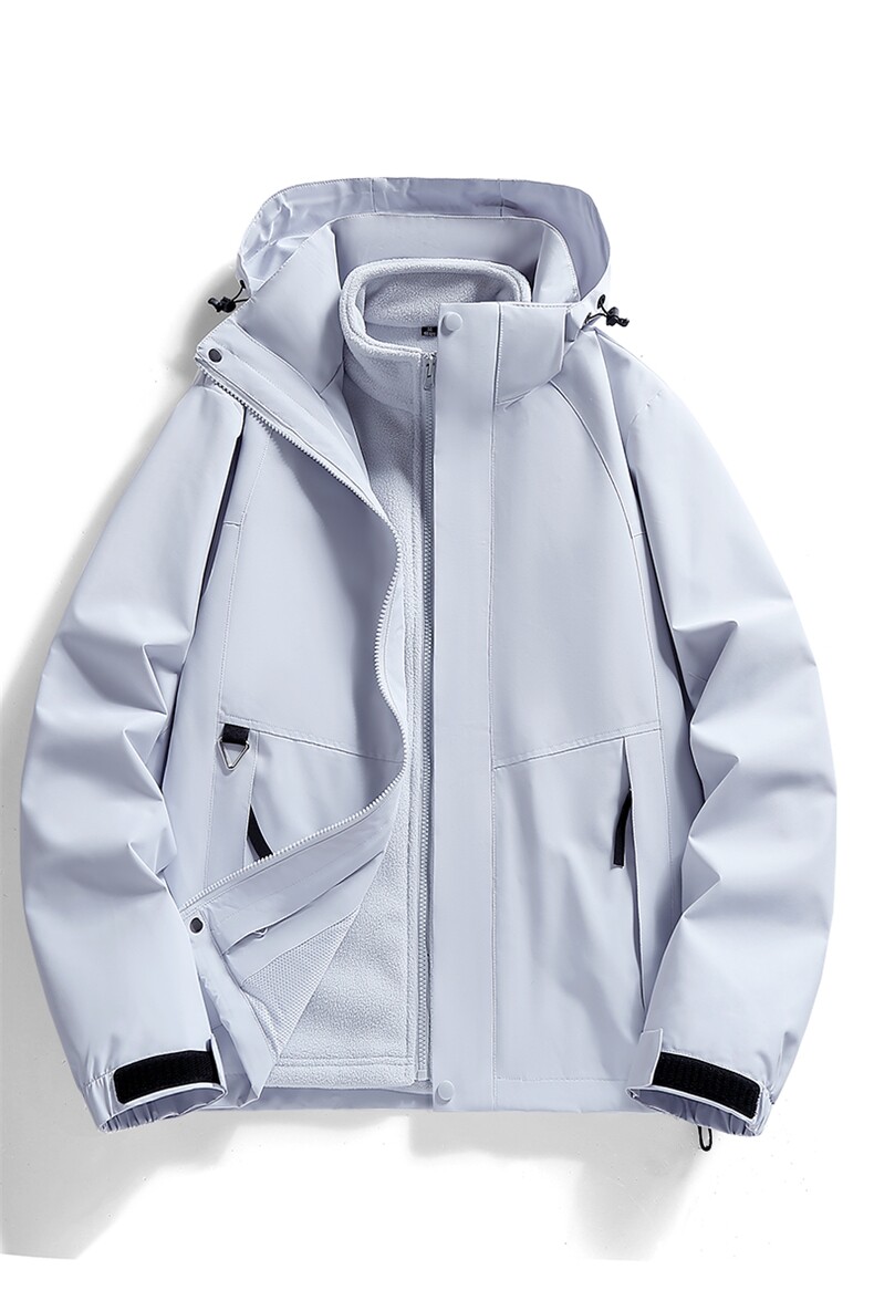 山系户外三合一冲锋衣可拆卸女款进藏保暖两件套登山服夹克外套男,男装夹克,电商B212（原钱塘6029）