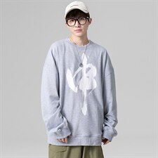 2021秋季新港风日系无影墙大码男印花圆领卫衣W5035-P40，男装卫衣，电商A001