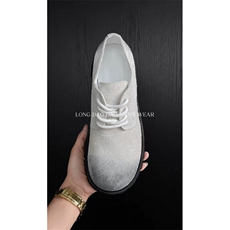 龙叨叨复古做旧擦色反毛绒圆头大头德比鞋厚底休闲皮鞋男XD08P155，男鞋皮鞋，电商D256-3(原A064-3)