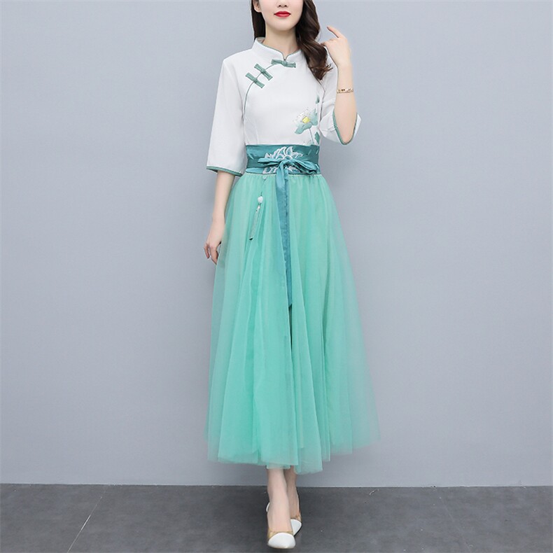 时尚百搭中国风刺绣腰带腰封女新款宽腰装饰显瘦气质复古汉服佩饰，女装汉服/婚纱/旗袍/礼服，芷墨服饰