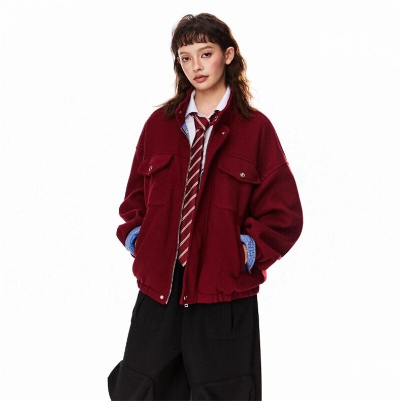 春秋季日系复古外套男女美式潮牌立领工装多口袋夹克，男装夹克，星座716-3