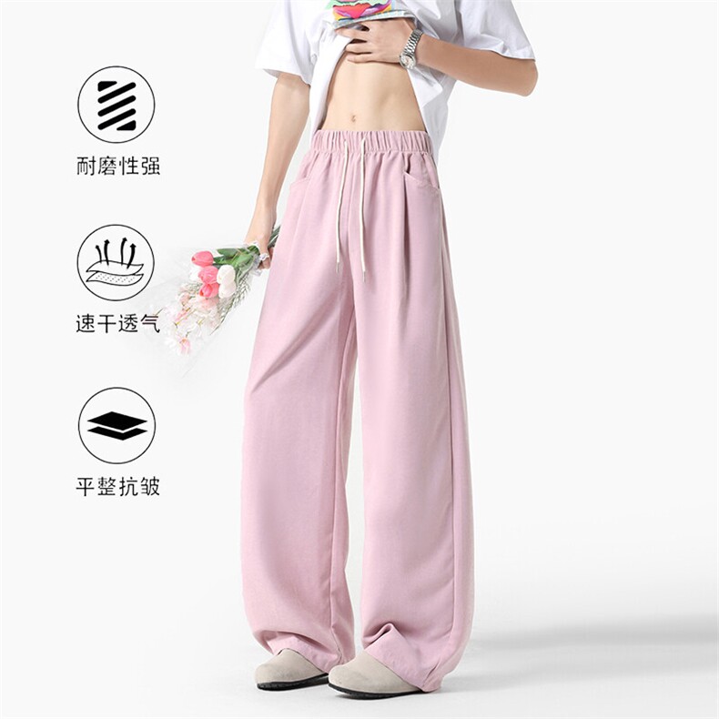 2025夏季新款奶芙裤高品质山本裤空调裤XZ806-CK25117特P25控48,男装休闲裤,四季星座806
