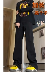 春季加长版裤子男高个子185cm110牛仔裤微喇直筒休闲长裤KZ002P55，男装牛仔裤，电商B312