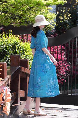 现货，天丝连衣裙，女装连衣裙，金典明美