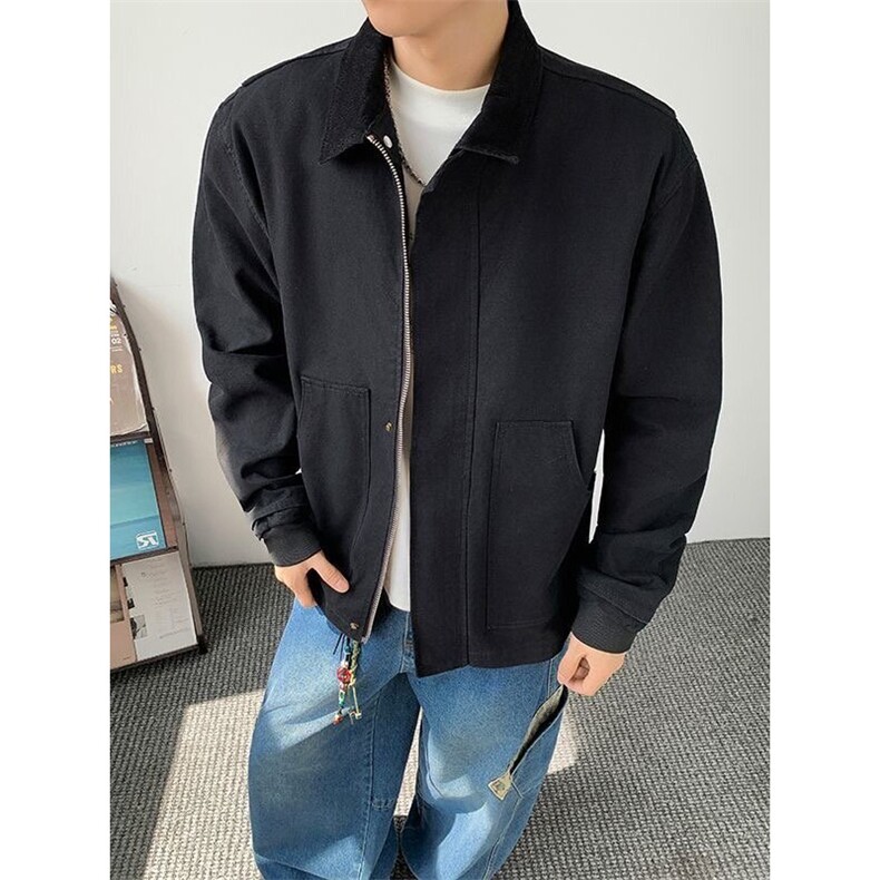 翻领夹克外套男女2025春秋冬宽松工装棒球服宽松休闲上衣2311P88,男装夹克,星座410-2