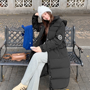 羽绒服女25年冬季新款长款过膝加长加厚保暖外套通勤图片