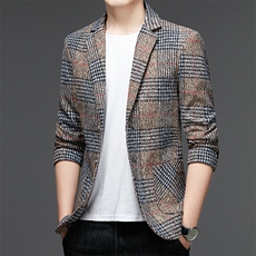 HXS-XJ018男式2022初春新款西装男西服外套修身商务休闲男单西P81，男装西服，电商B360