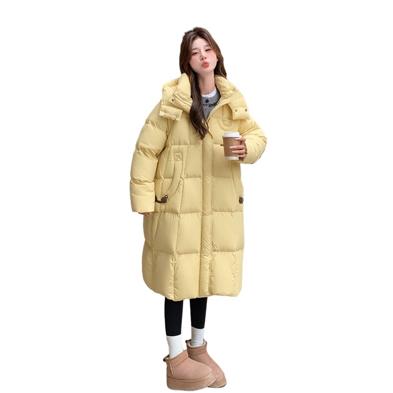 现90白鸭绒连帽龟背大被子款羽绒服柔软口袋小设计2C220-P385K539,女装羽绒服,2C220