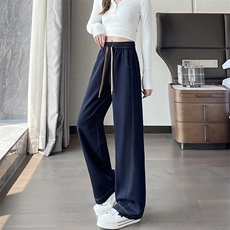 高腰阔腿牛仔裤秋冬2025新品复古宽松百搭显瘦垂感拖地裤子，女装休闲裤，云美莎专业女裤-全店现货