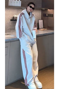 网图慎用连帽三条杠卫衣卫裤套装W4705特P42控89/K8689特P40控79图片
