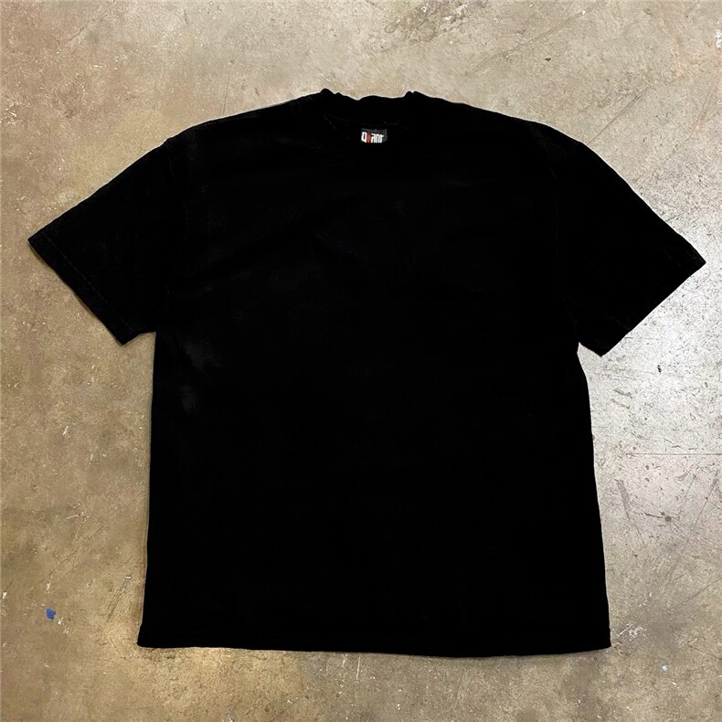 1506/Q3360/P35痞帅印花男夏季圆领宽松短袖重磅230g纯棉潮牌,男装T恤,星座1506