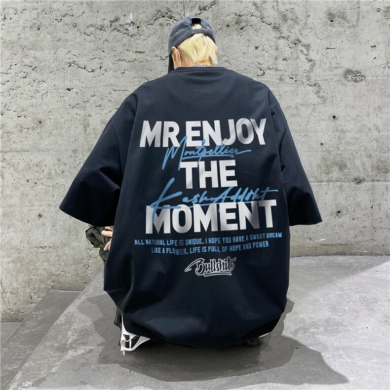 2026新款美式重磅纯棉印花短袖T恤XZ604-DT208-P35控48,男装T恤,星座604