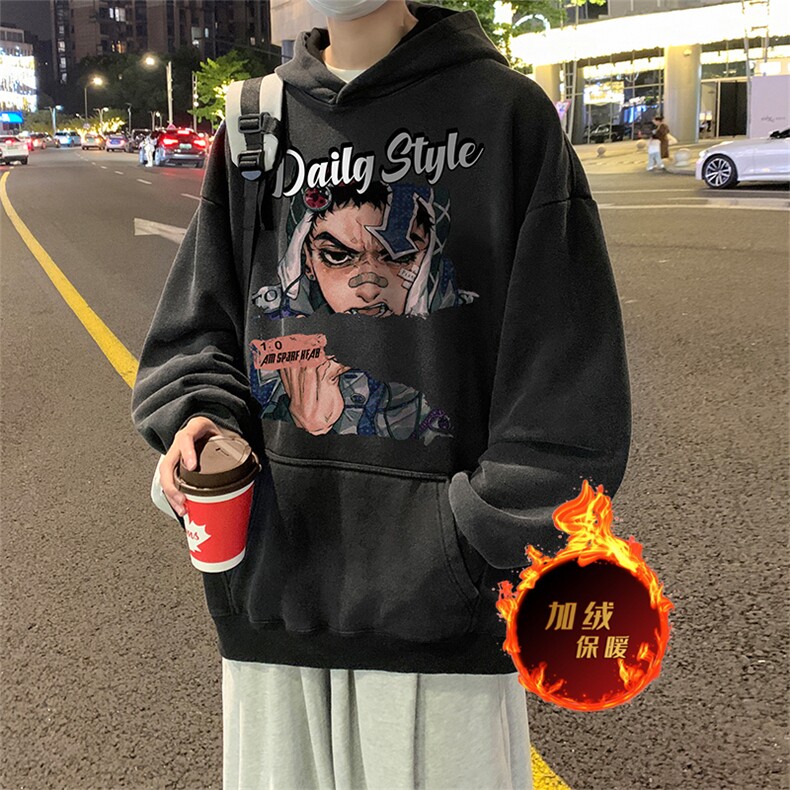 直播品质500克重磅美式做旧水洗卫衣SL1505-常规特P55加绒特P65,男装卫衣,电商A486