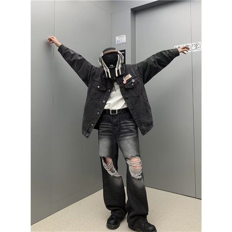 青春流行男夹克文艺潮牛仔外套N1208P65,男装夹克,星座1116-2