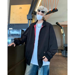 秋季外穿复古工装棒球服夹克男装立领高级美式飞行员外套8506/P65图片