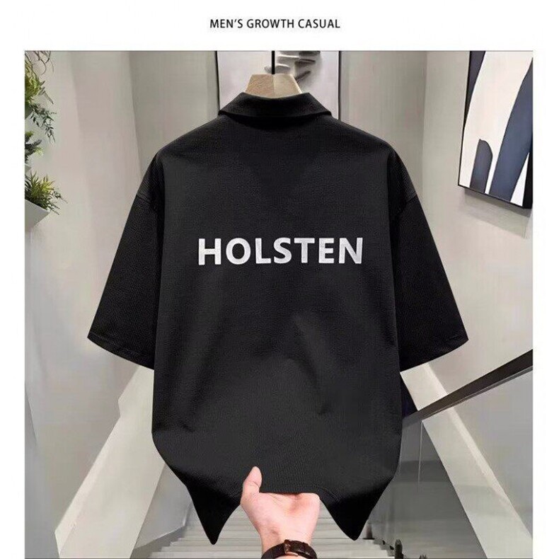 网图现货高级感重磅短袖T恤男士POLO衫夏季帅气休闲套装R9911-P70,男装T恤,星座1005-4