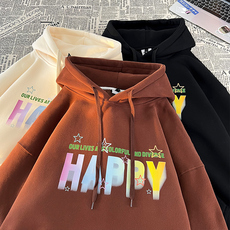 420克华棉复合银狐绒连帽印花加绒卫衣有版权1611B-WY01-P65，男装卫衣，星座1611B