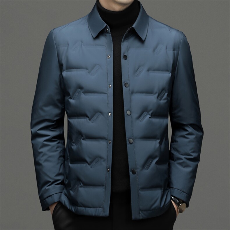 CH22050钱塘2020-2冬季新款商务休闲简约中年男士羽绒服P175,男装羽绒服,钱塘207-2