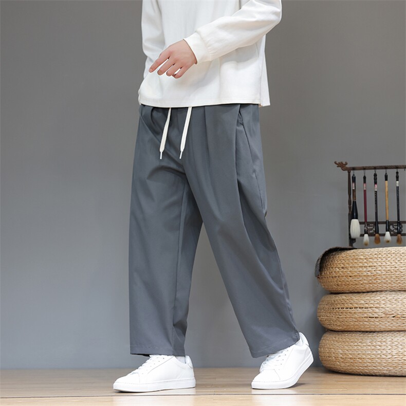XZ221-6-K30-P55风秋冬新款休闲裤男款宽松大码长裤加厚,男装休闲裤,星座221-6