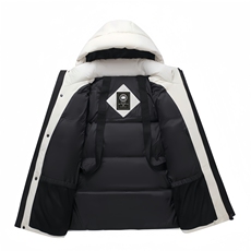 美式韩版长款黑金情侣外穿背带白鸭绒羽绒服连帽控价268，男装羽绒服，星座301D-5(原星座1415）