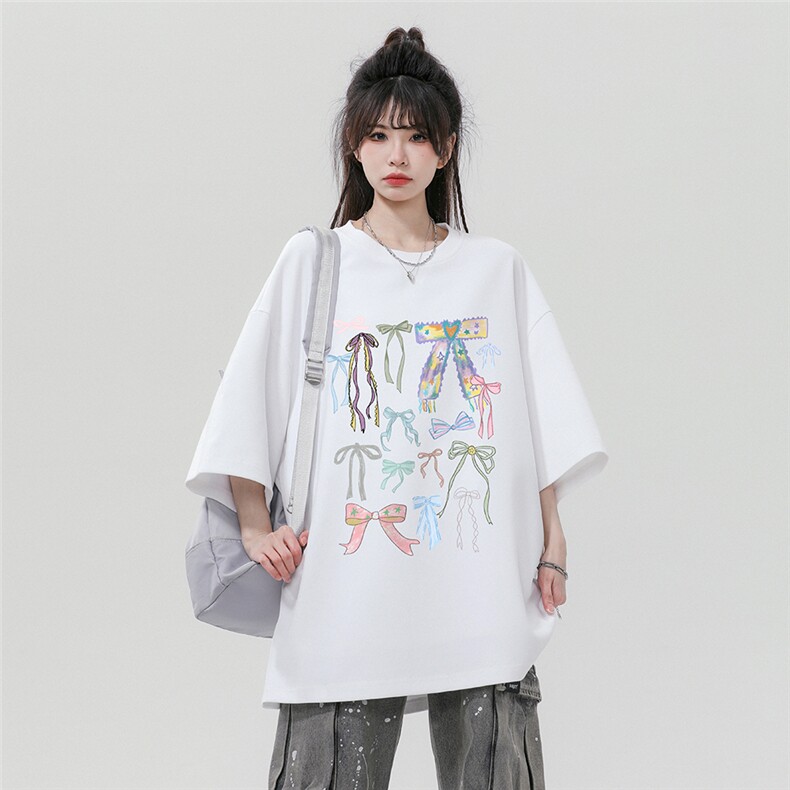 中性 24夏款个性字母印花圆领短袖T恤 T61133  P25控38图片