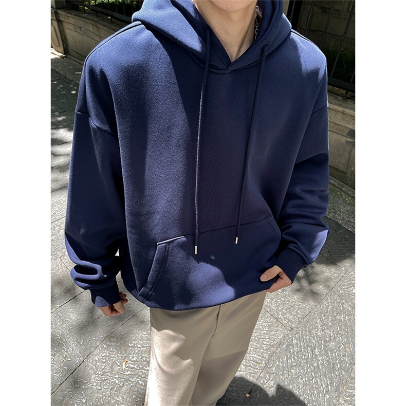 秋冬新款纯色连帽可二开卫衣休闲百搭洋气XZ302B-1-VE9999-P25,男装卫衣,星座302B-1
