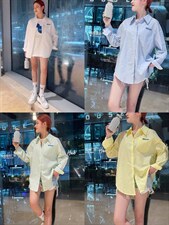 OUGNI春装新款ins风衬衫，女装衬衫，OGENI 欧葛妮