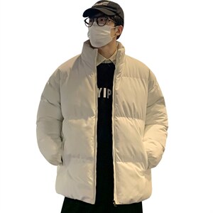推荐2023冬季新款棉衣港风情侣棉服潮牌宽松上衣M6688图片