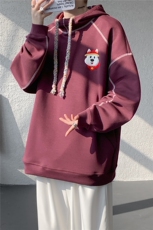 6XL-M重磅刺绣连帽卫衣男高街套头打底上衣WY47-P88，男装T恤，电商D206-1