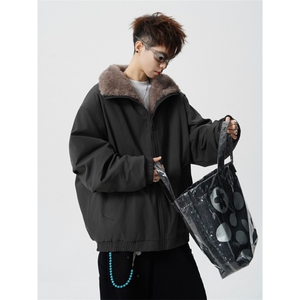 706-LK3872-P108 现货 冬季美式双面穿座山雕棉服 潮牌痞帅外套图片