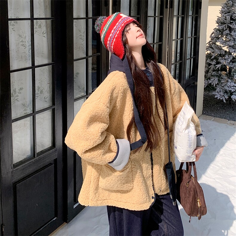 现货羊羔毛外套2C007-183-P205-k308,女装棉衣/棉服,2C007