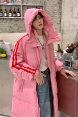 90%绒羽绒服D5580-TP235328冬季休闲连帽保暖长款潮牌外套，男装羽绒服，电商A102