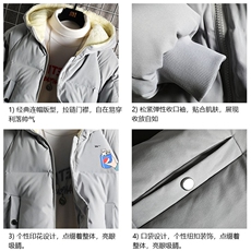 加厚加绒连帽衣男大码服男面包服男MY16262-P100网格挂拍，男装棉衣，电商A040A