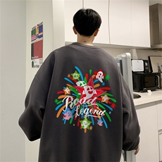 23秋季新款320G华棉圆领卫衣面布棉WH3236-P35控58，男装卫衣，电商B370