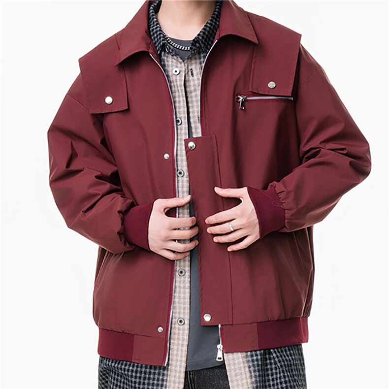 JK759-特P35现货！2026新款美式机能工装痞帅夹克棒球服情侣外套,男装夹克,星座1811B