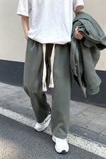 现货！2025春装大麻绳休闲裤男宽松立体裁剪阔腿裤KZ301P68控78，男装休闲裤，星座517A-1