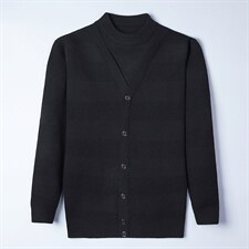 秋季男装圆领宽松打底衫毛衣春秋新款中年男士长袖时尚百搭针织衫，男装针织衫/毛衣，电商B212（原钱塘6029）