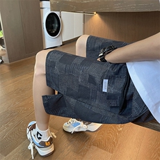 休闲裤男士韩版潮流痞百搭宽松2024夏季新款ins五分裤K5504-P28，男装牛仔裤，星座412-3