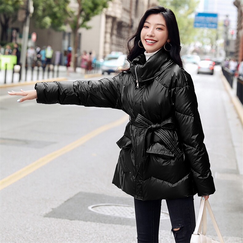 时尚潮流冬季新款女装羽绒服修身显瘦可翻可立领设计保暖轻盈外套,女装羽绒服,阿舍尔精品