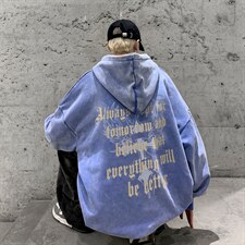 XZ517A-BK6601P68欧美重磅水洗复古连帽卫衣潮流大码男装，男装卫衣，星座517A