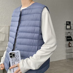 8XL-M 轻薄羽绒服马甲男背心内胆90白鸭绒马夹外套YRFC07P98控138图片