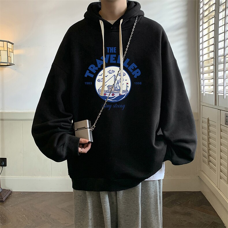 连帽卫衣男大码胖子帽衫大号运动服WY2410-P35,男装卫衣,电商A040